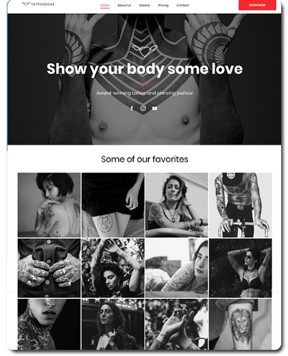 Tattoo Artist Website