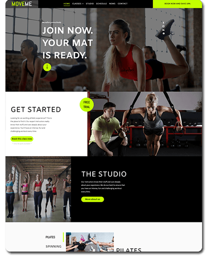 Fitness Website