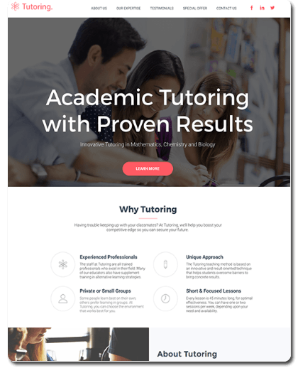 Tutoring Website