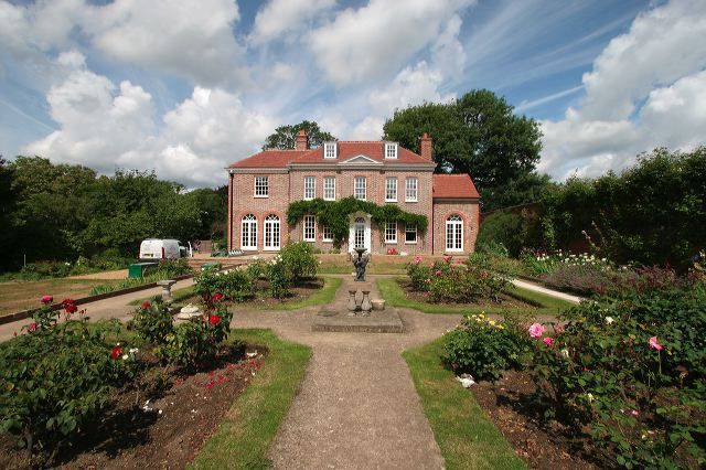 house with a huge driveway