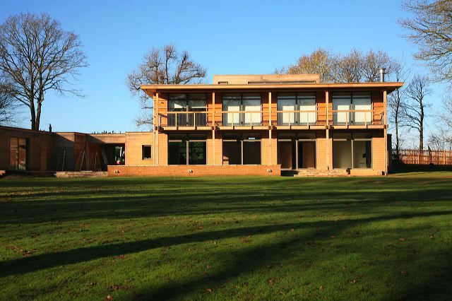 huge house with a garden