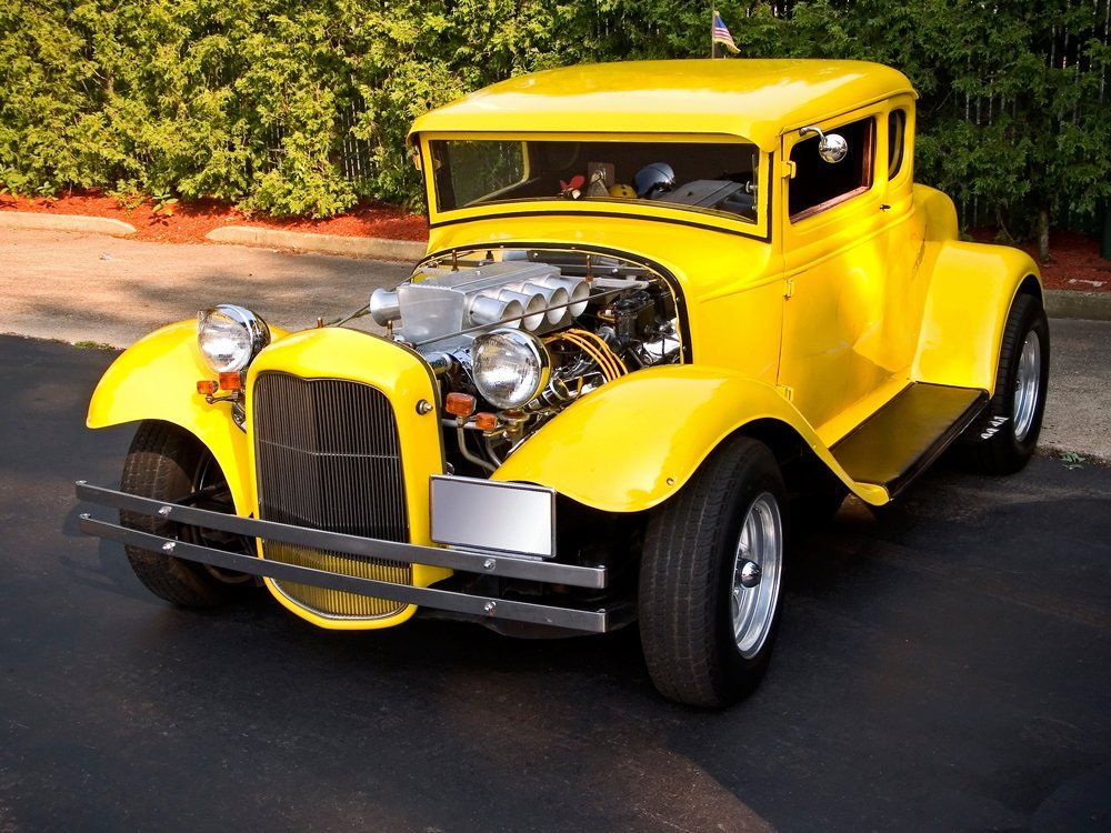 Antique Car — Yellow Classic Car in Lancaster, PA