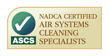 A logo for nadca certified air systems cleaning specialists