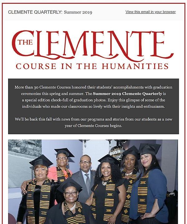 Summer 2019 Clemente Quarterly