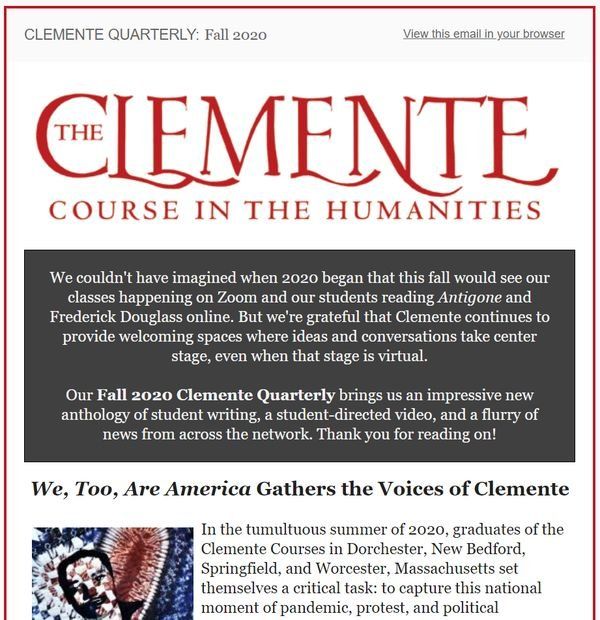 Fall 2020 Clemente Quarterly