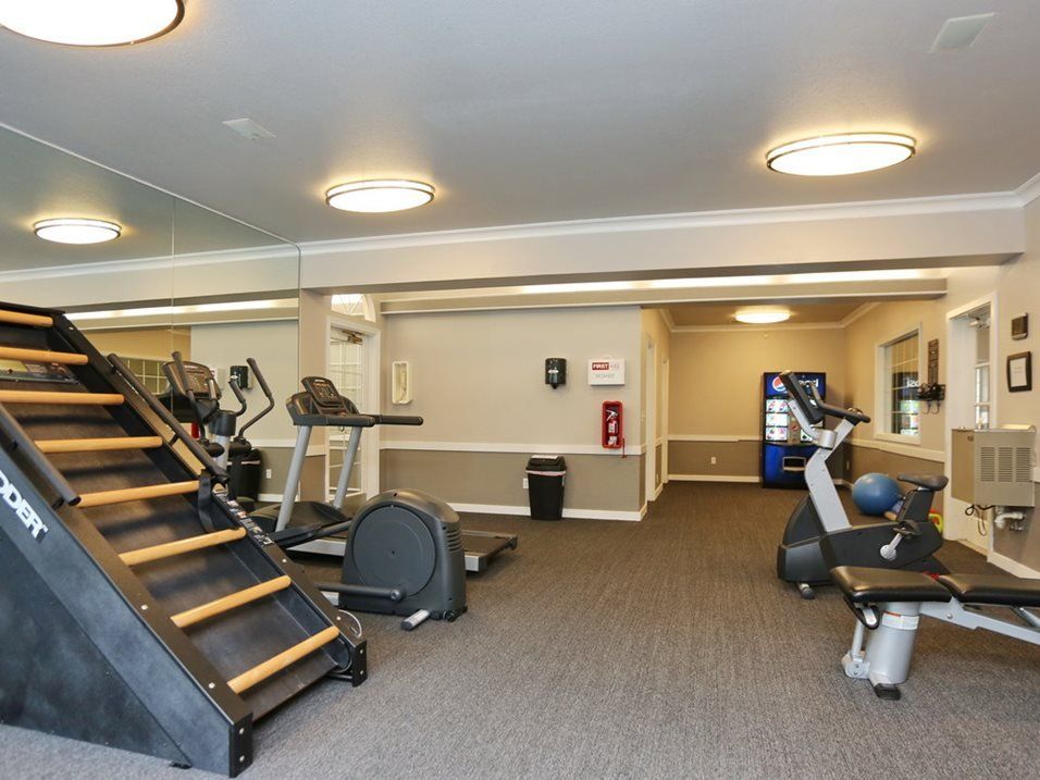 Interior view of a gym