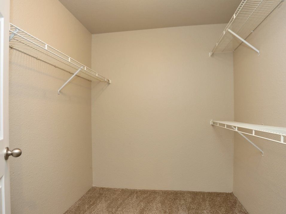 Interior view of a closet
