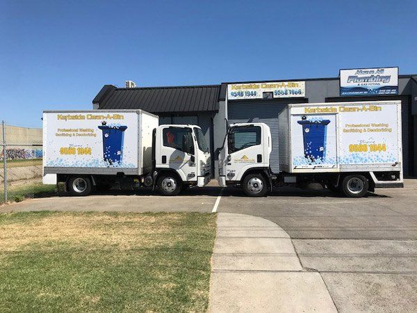 bin cleaning trucks