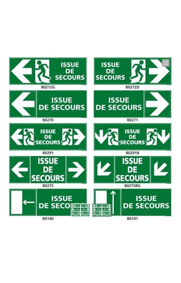 signalisation pour issue de secours en vente par france protect pour la sécurité incendie au auvergne