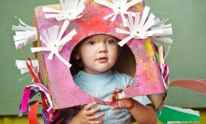 Boy with his painting
