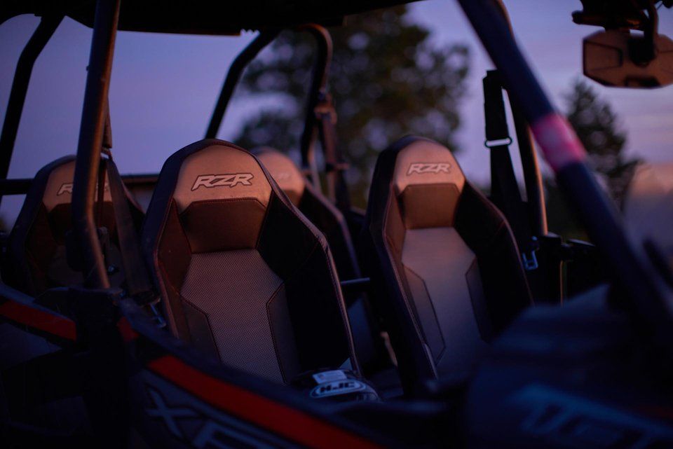 Driver & passenger seat of Polaris RZR from Tucson Adventure Rentals