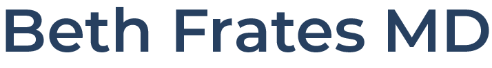 Beth Rates MD logo in dark blue text on a white background