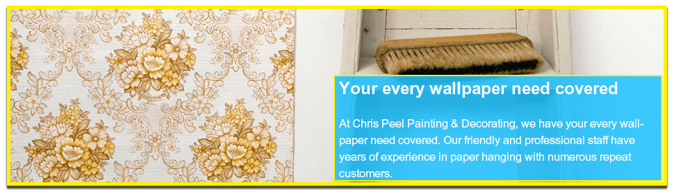 If you want a experienced painter in Nottingham call 07866 482 654 Patterned wallpaper on the wall
