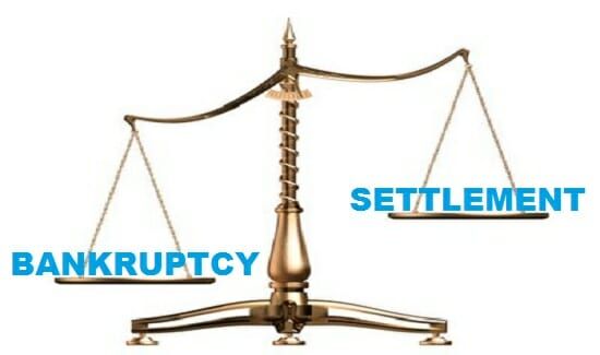 Debt Settlement Vs. Bankruptcy