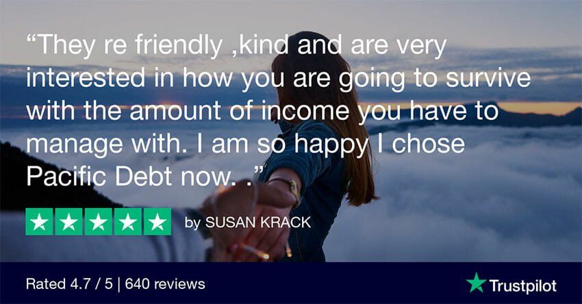 Pacific Debt Relief Trustpilot Review - SUSAN