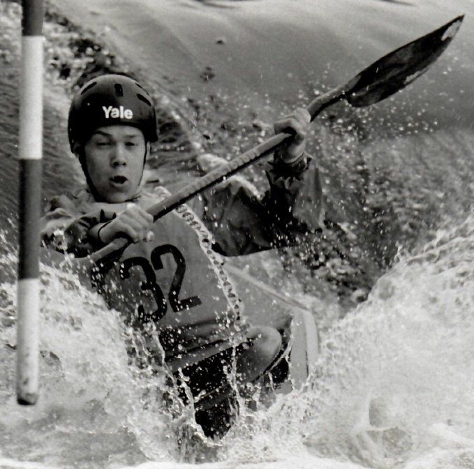 Slalom kayaking on the Tryweryn