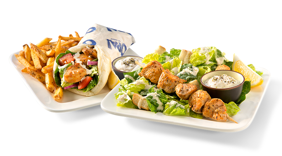 fries lumpia and veggies