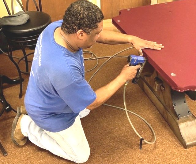 pool table re-felting repair company in Arkansas