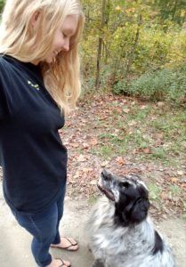 Gillian and Lexi at Off the Beaten Trail Canine Facility in Newark, Vermont