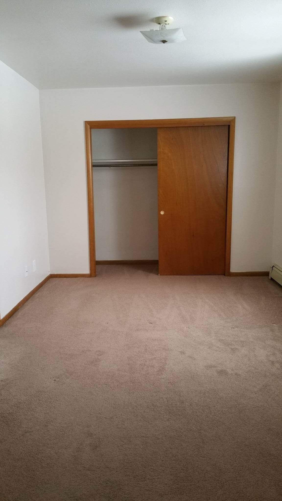 Alternate interior of large sliding door closet
