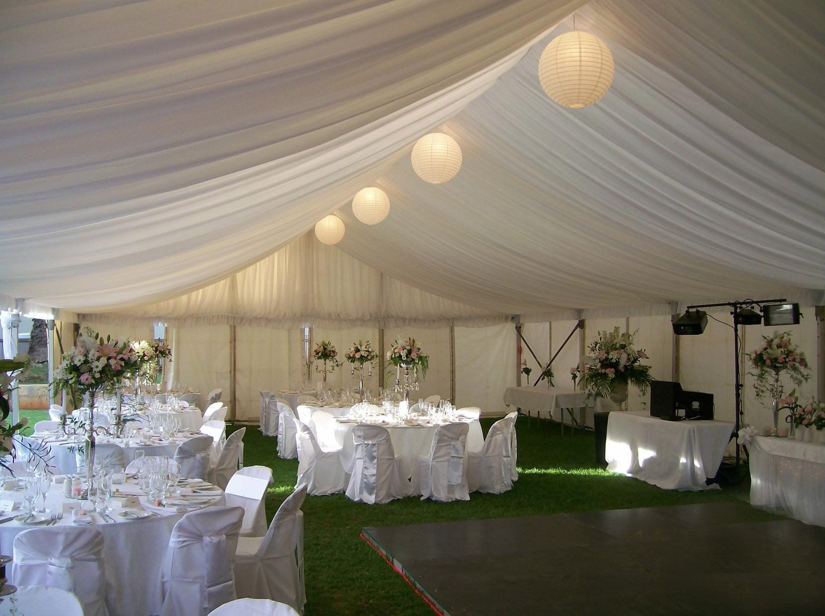 Marquee with Silk Lining