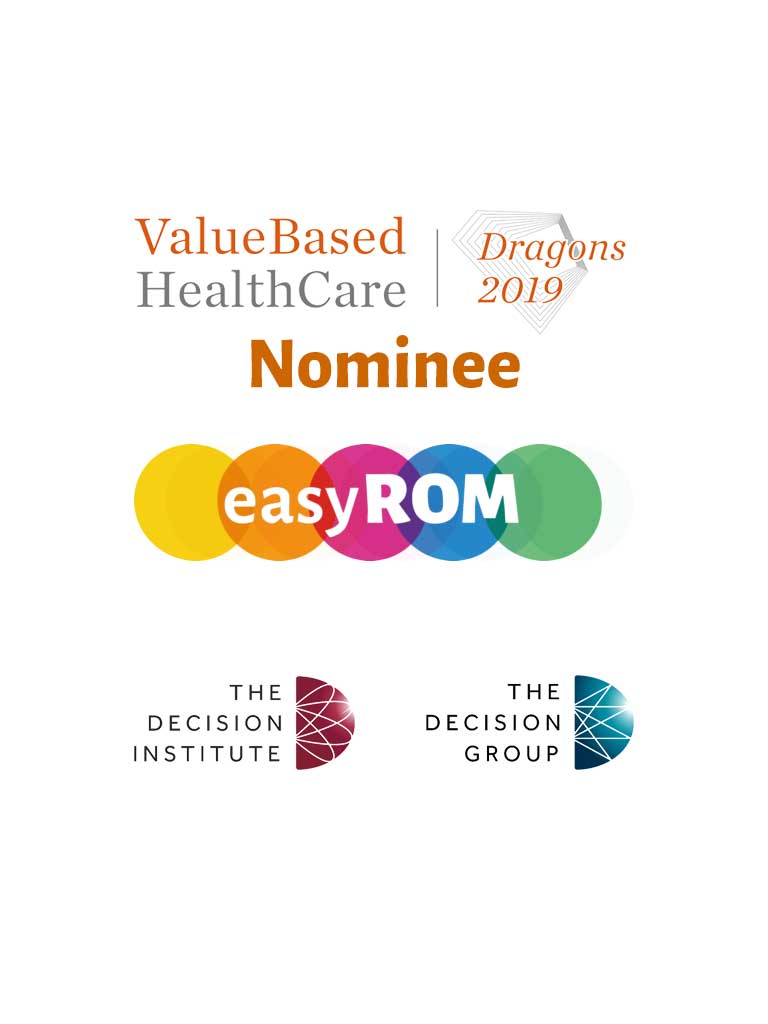 Logo for Value Based Healthcare Dragons 2019 nominee easyROM, sponsored by The Decision Institute and Group.