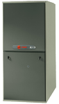 Gray furnace unit.