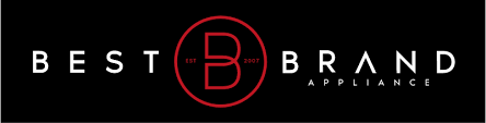 The best brand appliance logo is on a black background