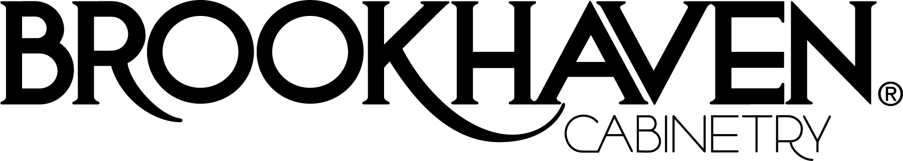 A black and white logo for brookhaven cabinetry