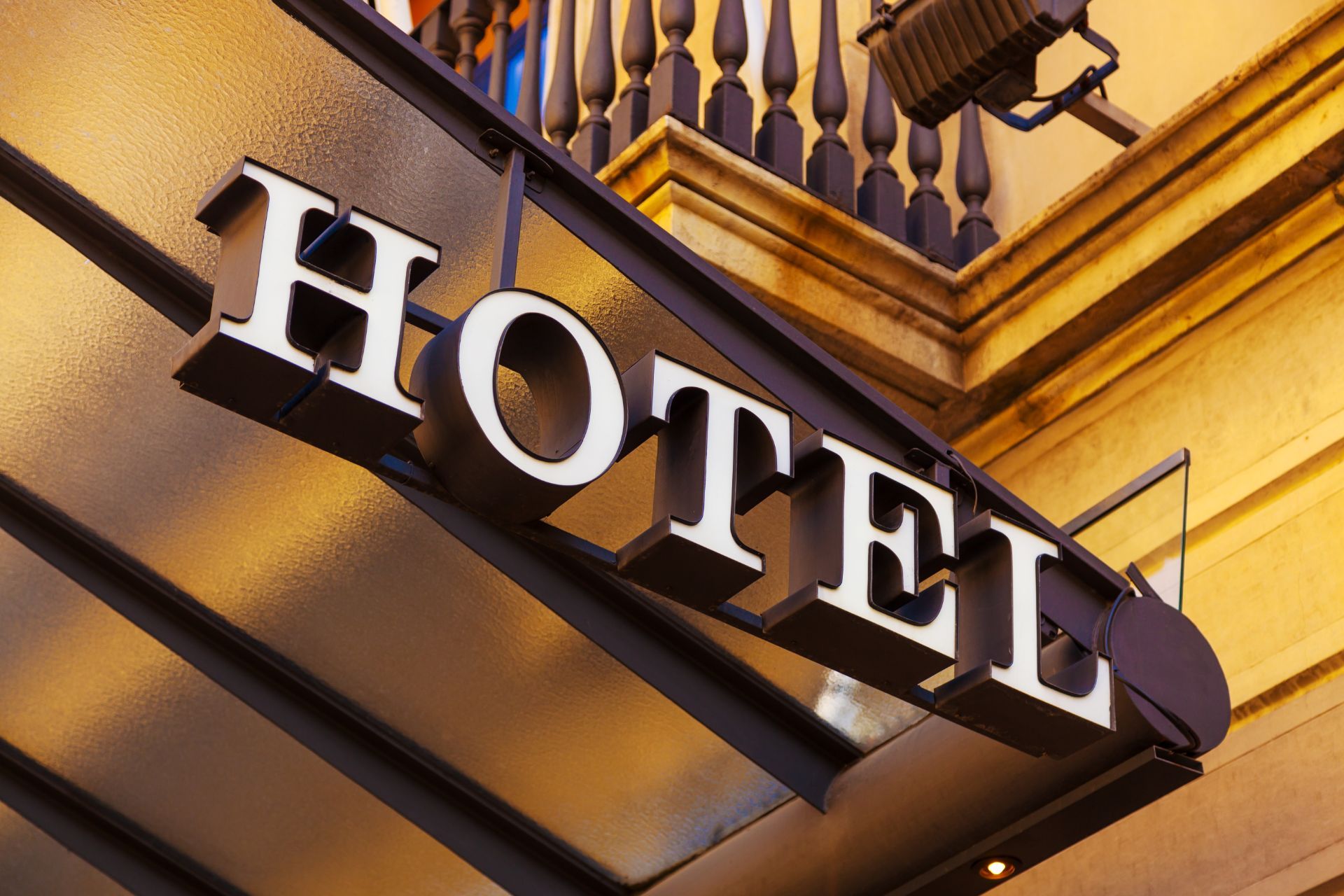 Hotel sign