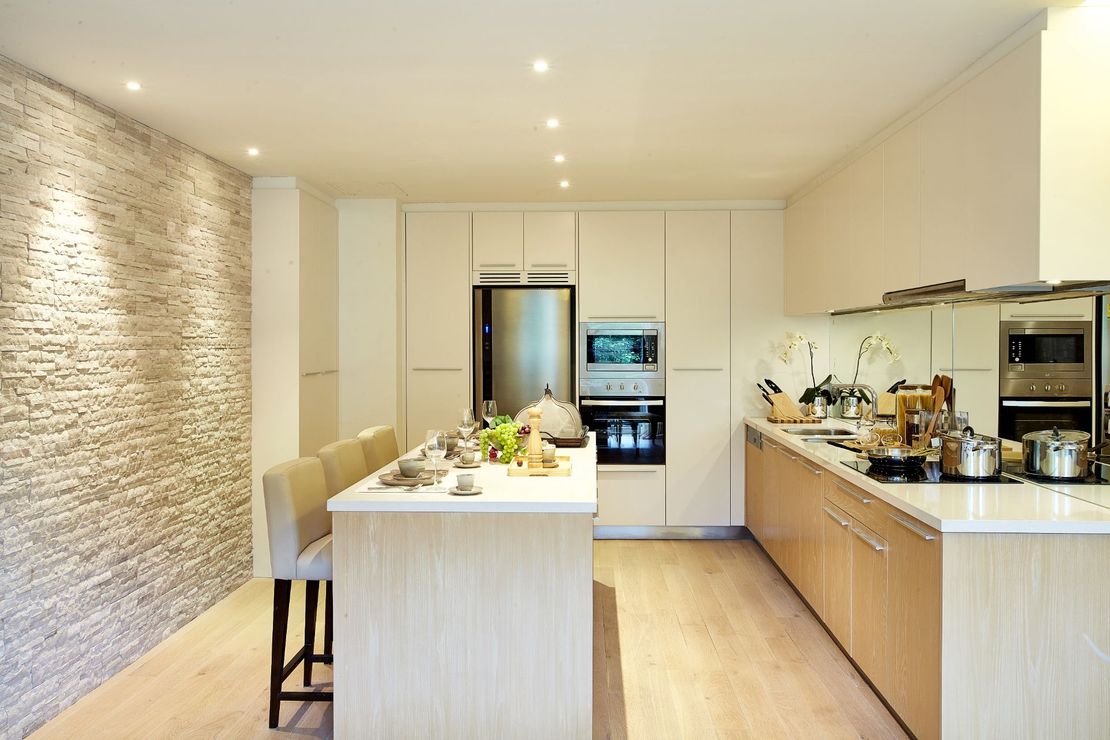 cucina in legno moderna