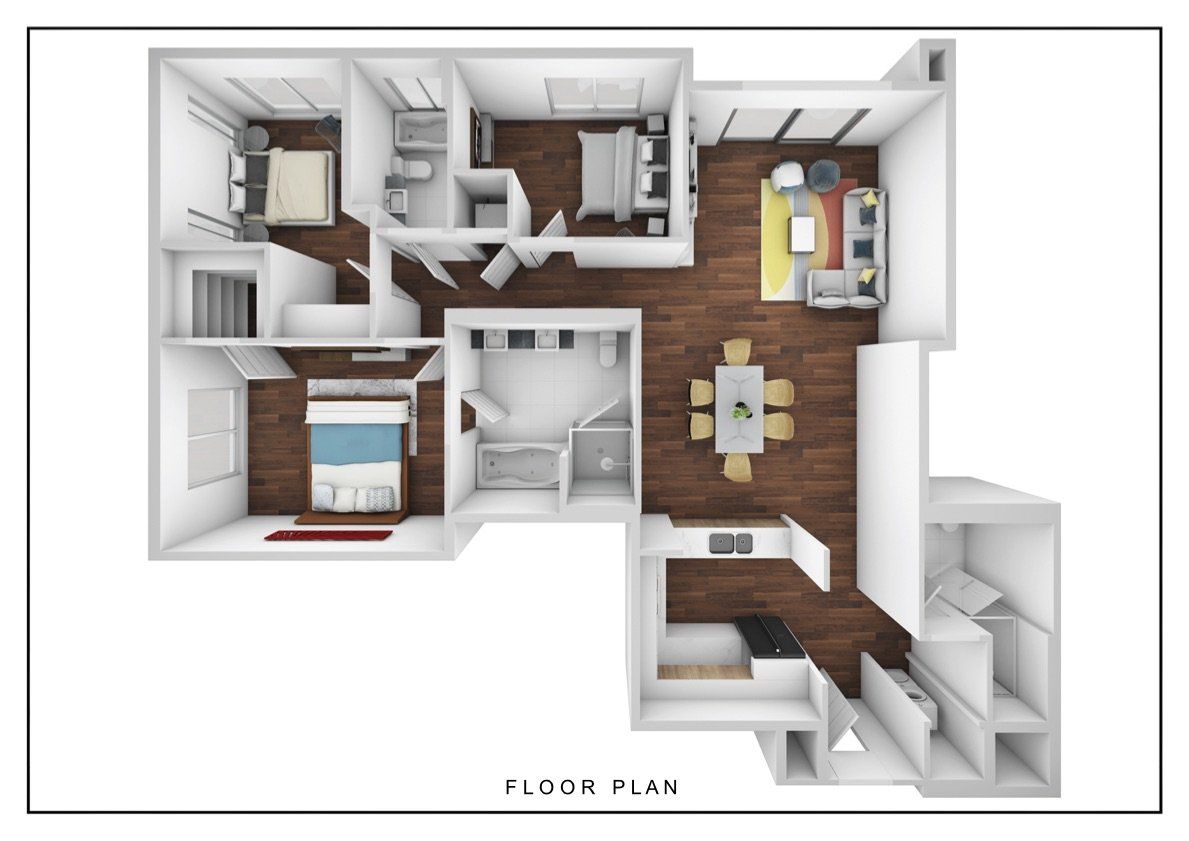 909 le doux floor plan