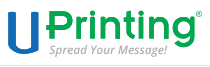 The logo for u printing spread your message.