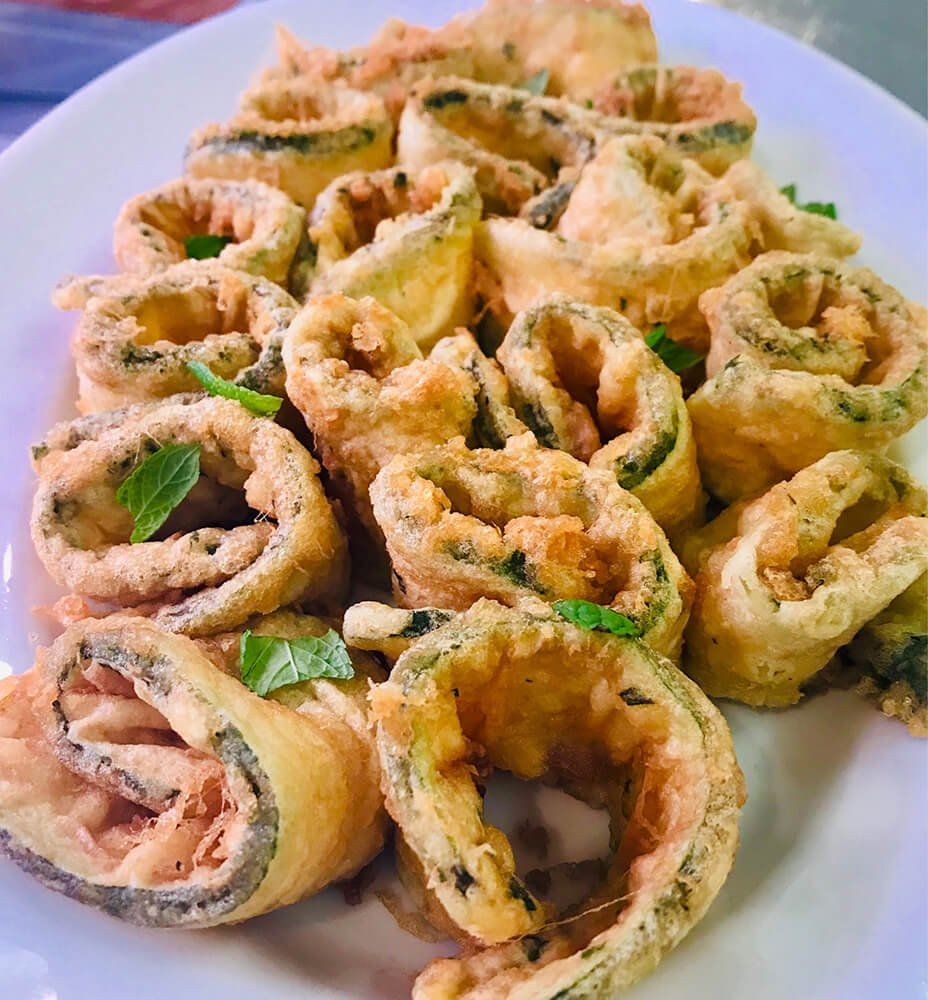 roulés de légumes frits