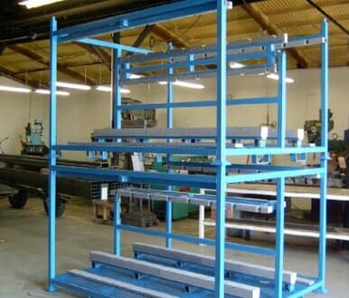 Material handling racks - fabrication in Fort Wayne, IN Material handling racks - fabrication in Fort Wayne, IN