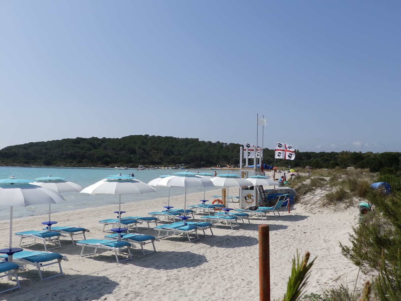 stabilimento balneare con vegetazione circostante