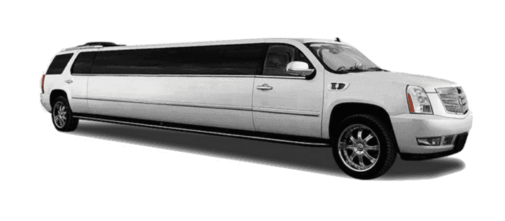 white escalade limo service LA