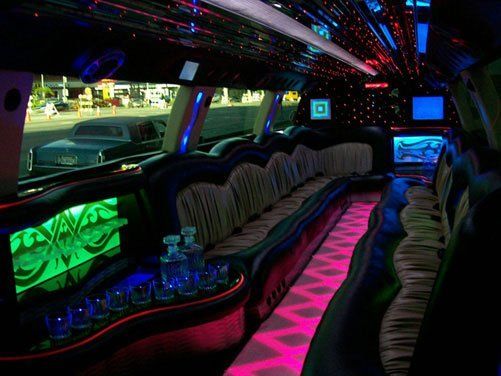 white escalade limo rental LA
