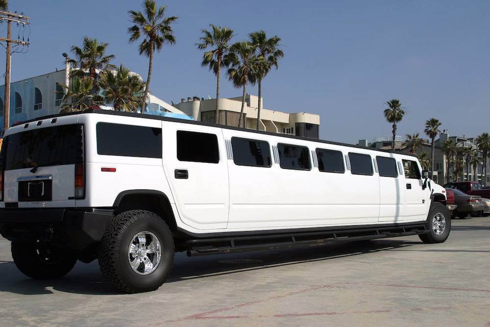 white hummer limo rental service LA
