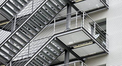 Fire escape erection