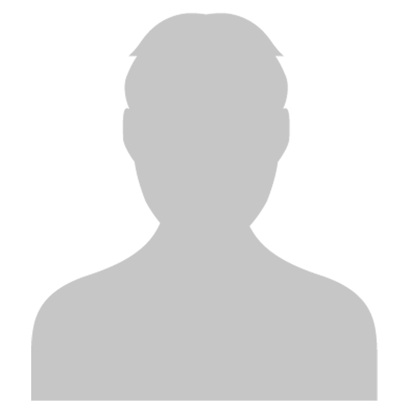 Silhouette of a person with short hair, shoulders, and chest against a white background.