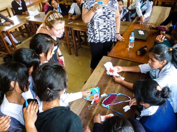 Chloe volunteering in Bolivia