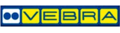 Un cartello blu e giallo con su scritto vebra