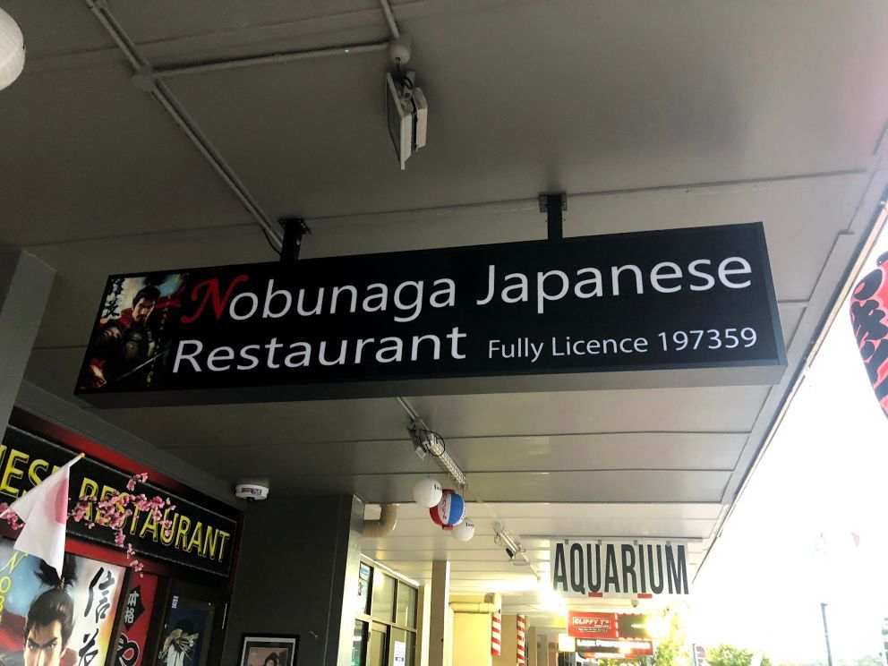 Black Awning Signage — Signage In Acacia Ridge, QLD