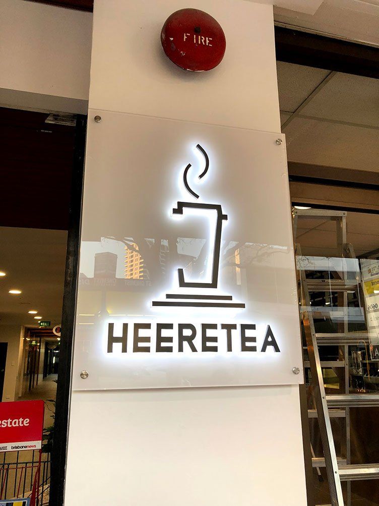 Heretea Backlit 3d Logo — Signage In Acacia Ridge, QLD