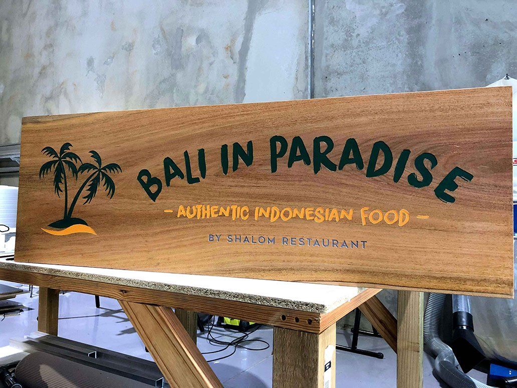 Timber Restaurant Signage — Signage In Acacia Ridge, QLD