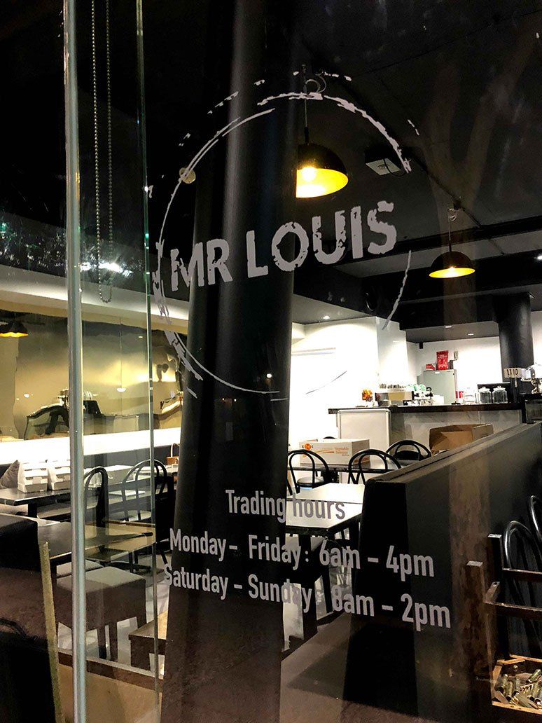 Logo On Glass Panel — Signage In Acacia Ridge, QLD