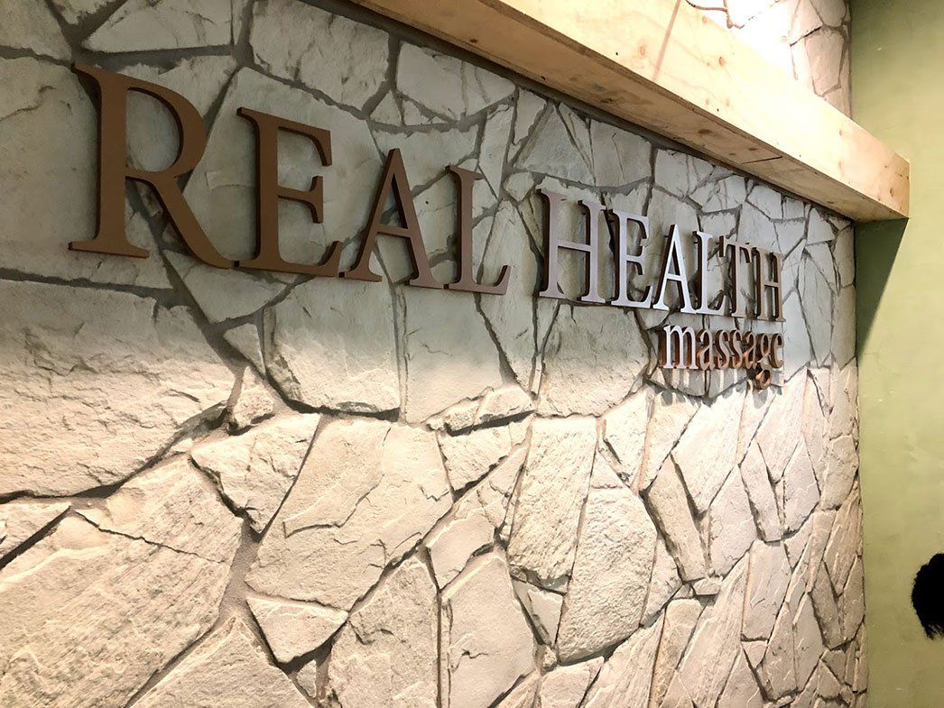 Real Health Massage 3d Wall Logo — Signage In Acacia Ridge, QLD