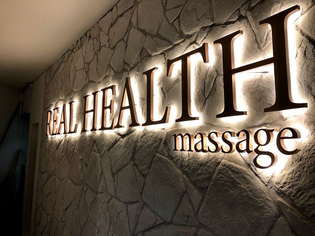 Real Health Massage 3d Logo — Signage In Acacia Ridge, QLD