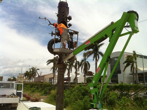 employee working on repairs